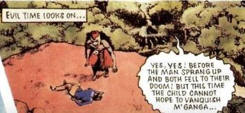 demonic skull in trees